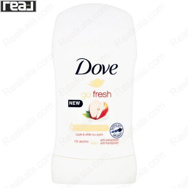 استیک ضد تعریق زنانه داو Go Fresh با رایحه سیب و چای سفید و محافظت 48 ساعته بدون الکل