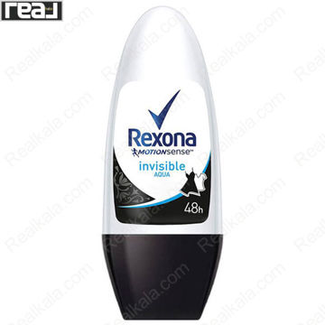 تصویر  مام رول رکسونا زنانه اینویزیبل آکوا Rexona Roll On Deodorant Invisible Aqua