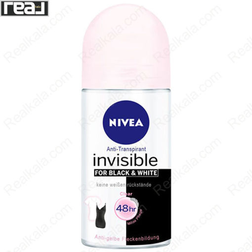 مام رول ضد تعریق زنانه نیوا بلک اند وایت Nivea Women Invisible Black & White Roll On Deodorant