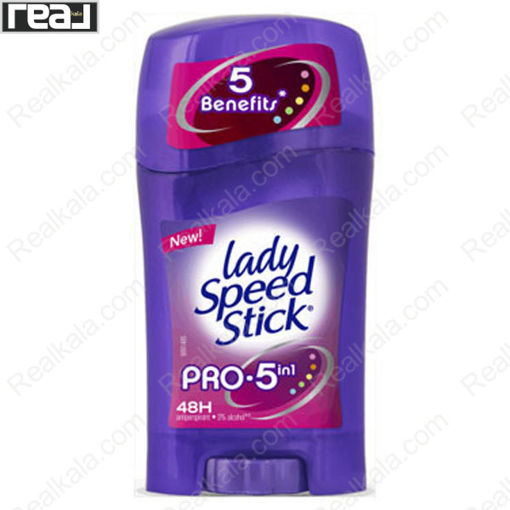 مام استیک صابونی لیدی اسپید مدل بنفیتس Lady Speed Stick Deodorant Benefits Pro 5In1 48h
