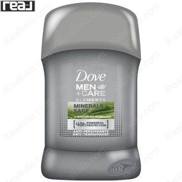 مام استیک ضد تعریق مردانه داو MEN+CARE Elements Minerals Sage با محافظت 48 ساعته