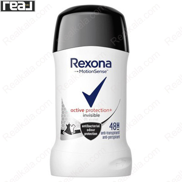 تصویر  مام صابونی رکسونا زنانه اکتیو پروتکشن پلاس اینویزیبل Rexona Deodorant Active Protection Invisible