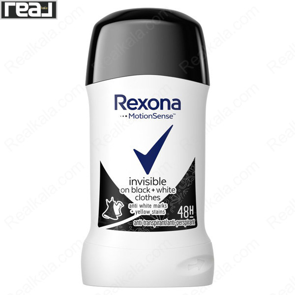 تصویر  مام صابونی رکسونا زنانه اینویزیبل بلک اند وایت Rexona Deodorant Invisible Black+White