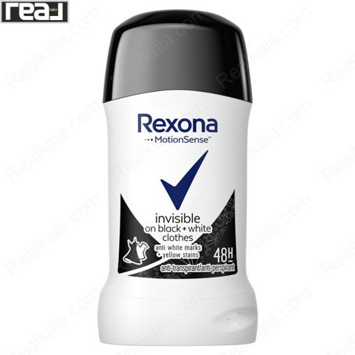 مام صابونی رکسونا زنانه اینویزیبل بلک اند وایت Rexona Deodorant Invisible Black+White