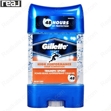 تصویر  ژل شفاف (مام ژله ای دانه دار) ضد تعریق مردانه ژیلت مدل تریامف اسپرت Gillette Triumph Sport Clear Gel