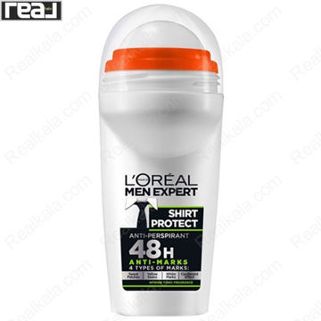 تصویر  دئودورانت رولی (مام) لورال مدل محافظ پیراهن Loreal Men Expert Shirt Protect Deodorant Roll-On 48h