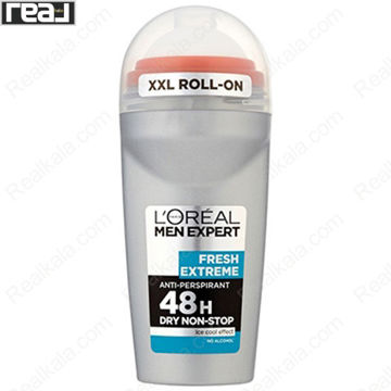 تصویر  دئودورانت رولی (مام) لورال مدل فرش اکستریم Loreal Men Expert Fresh Extreme Deodorant Roll-On 48h