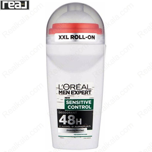 دئودورانت رولی (مام) لورال مدل سنستیو کنترل Loreal Men Expert Sensitive Control Deodorant Roll-On 48h