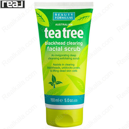اسکراب صورت درخت چای بیوتی فرمولا Beauty Formulas Tea Tree Facial Scrub 150ml