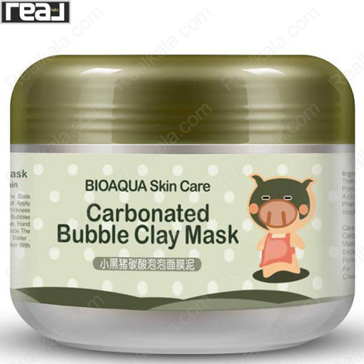 ماسک صورت حبابی کربن بیو آکوا BIOAQUA Carbonated Bubble Mask