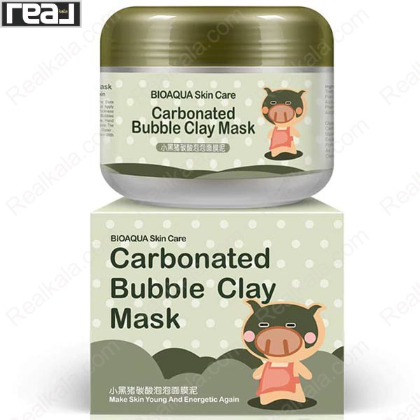 بسته بندی کاسه ای و جعبه ماسک BIOAQUA Carbonated Bubble Clay Mask