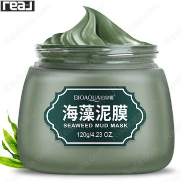 ماسک جلبک دریایی بیوآکوا مدل Seaweed Mud Mask با بافت گلی برای پاکسازی و لطافت پوست صورت