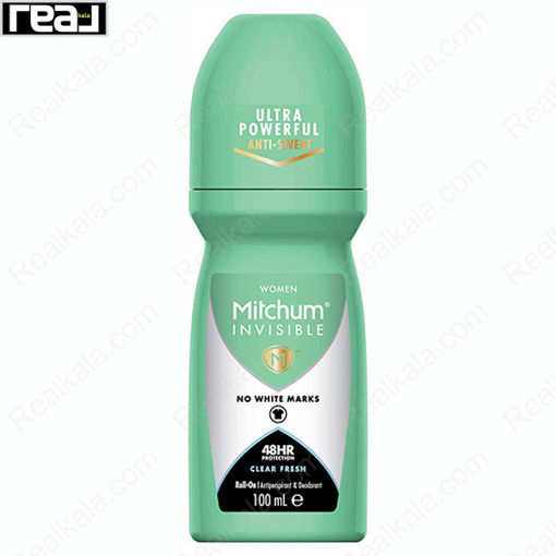 مام رول ضد تعریق زنانه میچام مدل کلیر فرش Mitchum Clear Fresh Deodorant Roll On 100ml