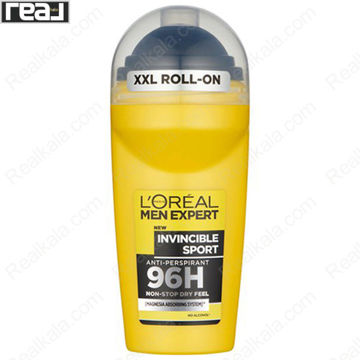 تصویر  دئودورانت رولی (مام) لورال مدل اینوینسیبل اسپرت Loreal Men Expert Invincible Sport Deodorant Roll-On 96h