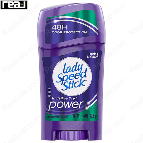 استیک ضدتعریق و دئودورانت زنانه لیدی اسپید استیک Invisible Dry Power با رایحه Spring Blossom و محافظت 48 ساعته