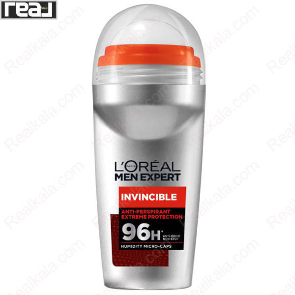 تصویر  دئودورانت رولی (مام) لورال مدل اینوینسیبل Loreal Men Expert Invincible Deodorant Roll-On 96h