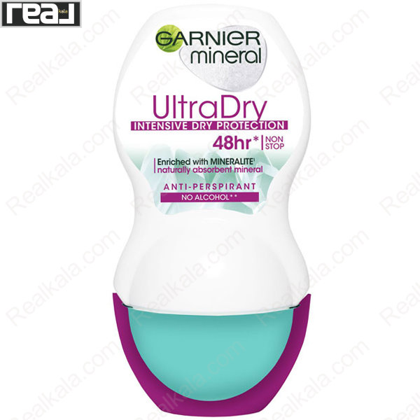 تصویر  مام رول ضد تعریق زنانه اولترا درای گارنیر (گارنیه) Garnier Ultra Dry Roll On 48h