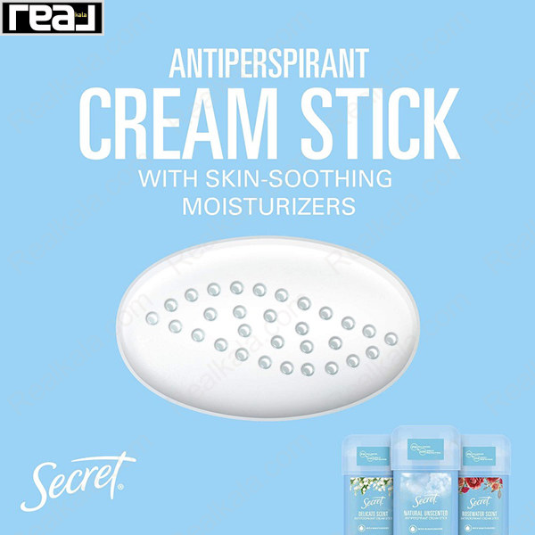 مام کرمی ضد تعریق Secret مدل Delicate Scent با فرمول pH متعادل و بافت سبک