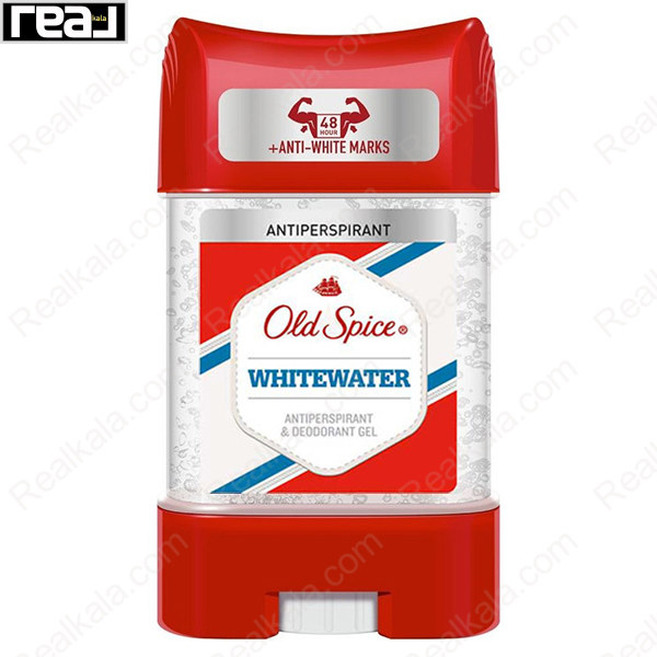 تصویر  ژل شفاف (مام ژله ای دانه دار) الد اسپایس مدل وایت واتر Old Spice Deodorant Gel White Water 70ml