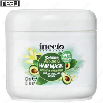 تصویر  ماسک تقویت کننده مو اینکتو عصاره آووکادو Inecto Nourishing Avocado Hair Mask 300ml