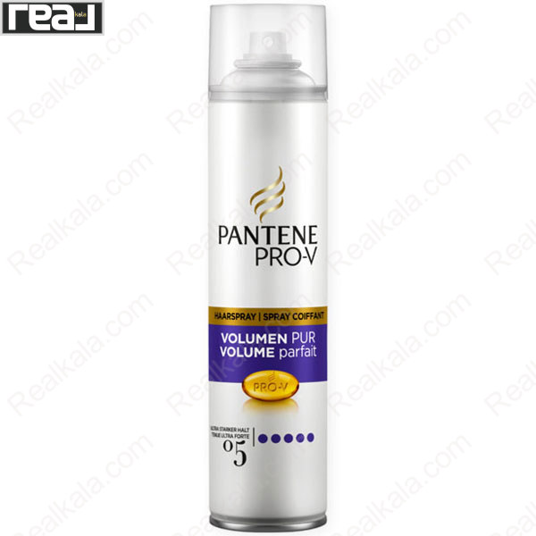 اسپری مو پنتن Pro‑V Volume Pur حجم 250ml مناسب برای افزایش حجم و تثبیت حالت مو