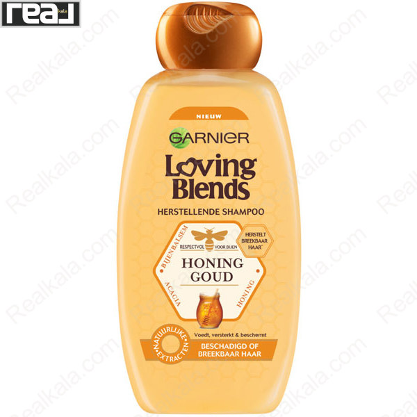 تصویر  شامپو ترمیم کننده عصاره عسل گارنیر Garnier Loving Blends Honey Shampoo 300ml