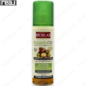 تصویر  اسپری (سرم) دو فاز مو بیوبلاس حاوی روغن آرگان Bioblas Botanic Oils Argan Hair Spray 200ml
