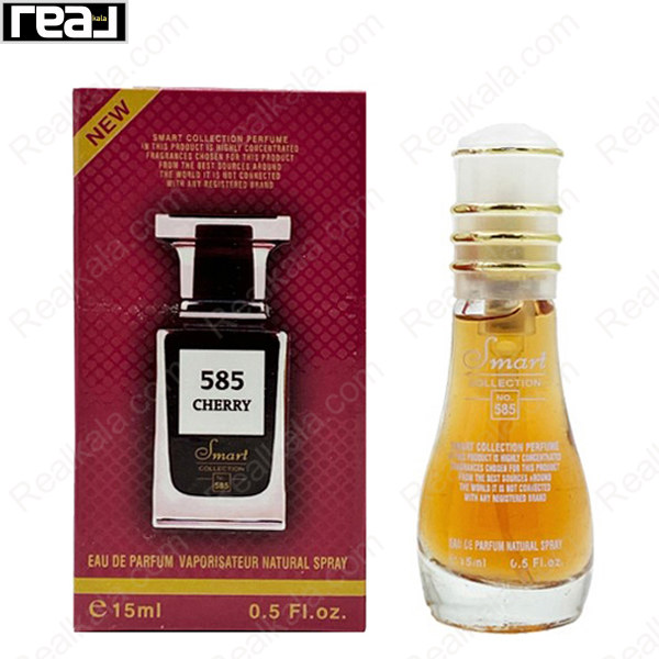 بطری اسمارت کالکشن کد 585 با تصویر عطر تام فورد لاست چری زنانه روی جعبه
