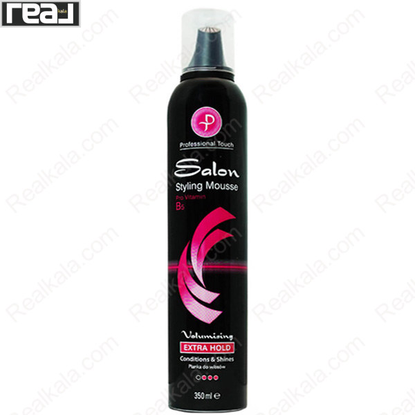موس حجم دهنده مو Professional Touch Volumizing Extra Hold با پروویتامین B5 و درخشندگی طبیعی