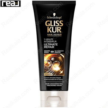 تصویر  ماسک مو تیوپی گلیس مدل ترمیم کننده 1 دقیقه ای Gliss Kur 1 Minute Ultimate Repair