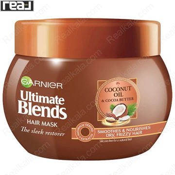 تصویر  ماسک مو روغن نارگیل و کره کاکائو التیمیت بلندز گارنیر Garnier Ultimate Blends Coconut Oil & Cocoa Butter
