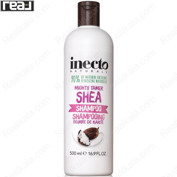 تصویر  شامپو شی باتر اینکتو مناسب موهای فر و زبر Inecto Mighty Tamer Shea Butter Shampoo 500ml