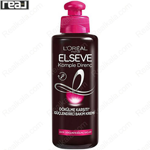 کرم مو ویتامینه و ضد ریزش لورال حاوی بیوتین و آرژنین Loreal Elseve Komple Direnc Hair Cream 200ml