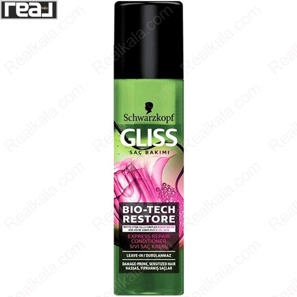 تصویر  اسپری (سرم) دو فاز بازسازی کننده گلیس Gliss Bio Tech Restore Two Phase Hair Spray
