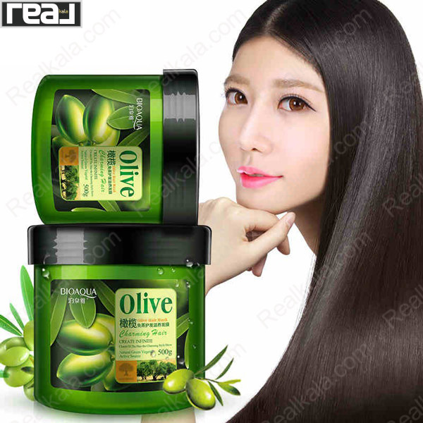 ماسک مو BIOAQUA Olive Hair Mask برای کمک به خوش حالتی و براقیت مو