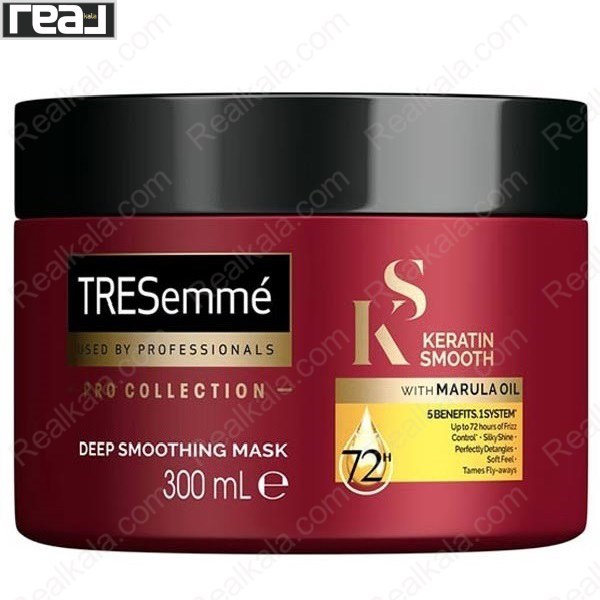 تصویر  ماسک مو کراتین اسموت ترزمه Tresemme Keratin Smooth Deep Smoothing Mask