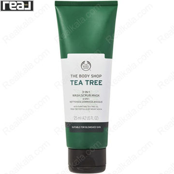 تصویر  ماسک سه کاره درخت چای بادی شاپ The Body Shop Tea Tree Wash Scrub Mask