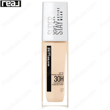 کرم پودر Maybelline Super Stay 30H شماره 07 رنگ Classic Nude با پوشش مات و ماندگاری بالا