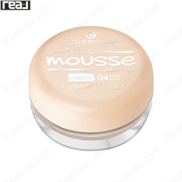 کرم پودر موس Essence Soft Touch Mousse Make-Up شماره 04 Matt Ivory با بافت مخملی سبک و جلوه مات