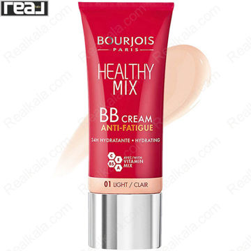 بی‌بی کرم Bourjois Healthy Mix شماره 01 Light مناسب پوست خیلی روشن با جلوه طبیعی و آبرسانی بالا