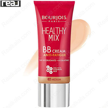 بی‌بی کرم Bourjois Healthy Mix شماره 02 Medium مناسب پوست متوسط با جلوه طبیعی و پوشش سبک