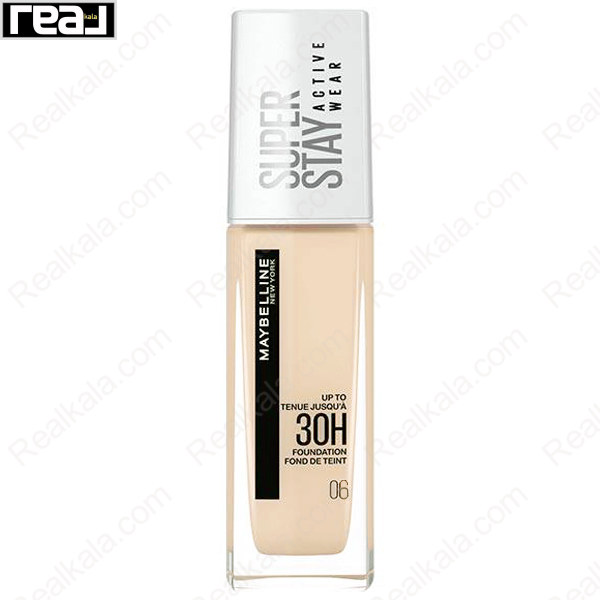 کرم پودر Maybelline Super Stay 30H شماره 06 رنگ Fresh Beige با تناژ گرم و جلوه طبیعی