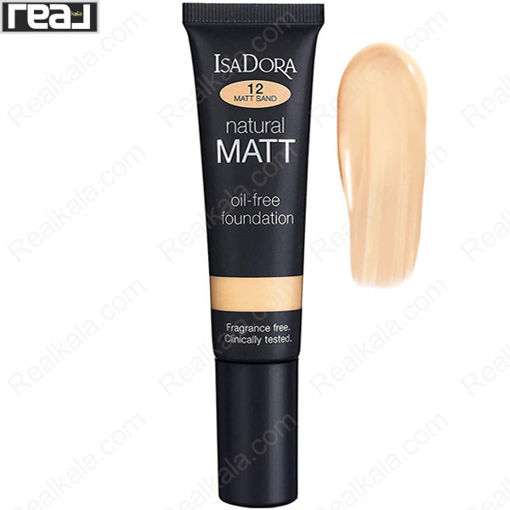 کرم پودر نچرال مات ایزادورا شماره 12 Isadora Natural Matt Foundation