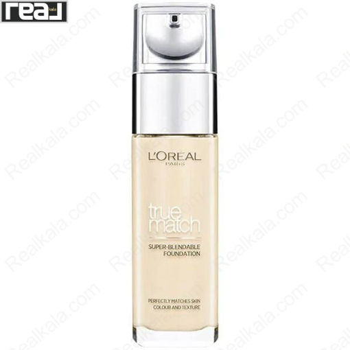 کرم پودر لورال ترومچ شماره LOreal True Match Super Blendable Foundation Rose Ivory 1R/1C