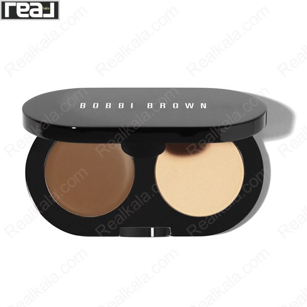 کیت کانسیلر کرمی بابی براون رنگ Almond به همراه پودر تثبیت‌کننده