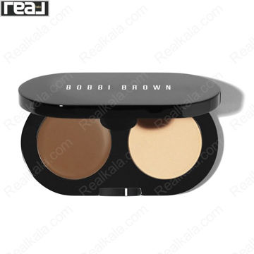 کیت کانسیلر کرمی بابی براون رنگ Almond به همراه پودر تثبیت‌کننده