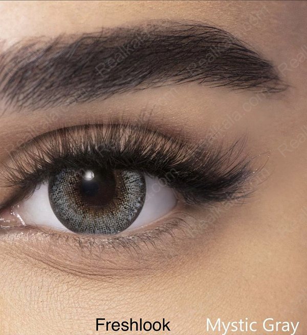 تصویر  لنز رنگی روزانه فرشلوک مدل میستیک گری (طوسی) FreshLook One-Day Color Contact Lens Mystic Gray