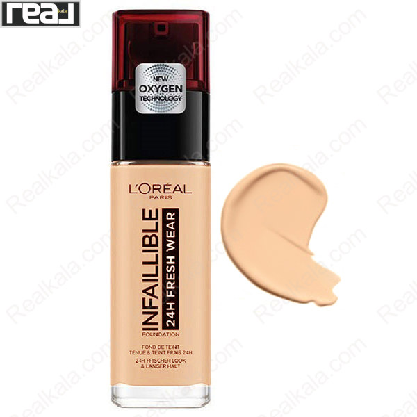 تصویر  کرم پودر اینفالیبل 24 ساعته لورال شماره 230 LOreal Infallible 24H Fresh Wear Foundation Radiant Honey