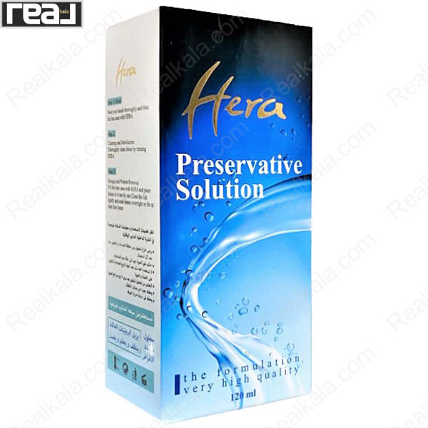 تصویر  مایع شستشوی و نگهدارنده لنز هرا Hera Preservative Solution 120ml