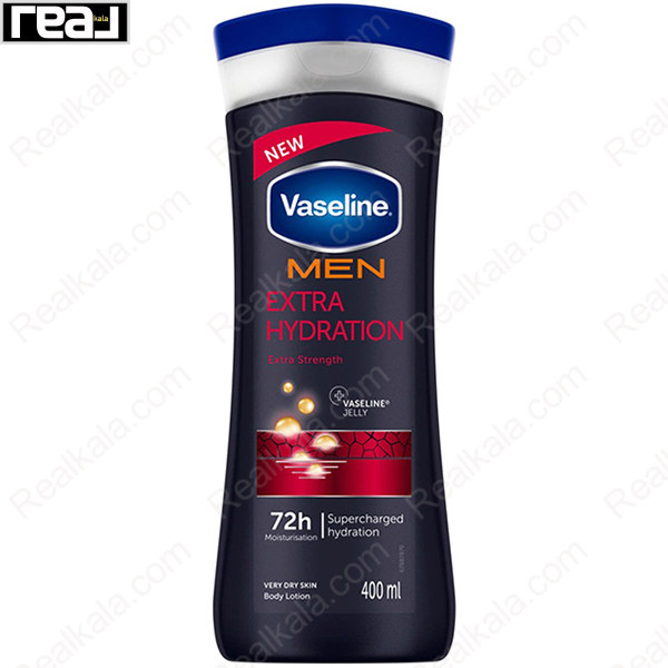 تصویر  لوسیون بدن آقایان وازلین مدل اکسترا هیدریشن Vaseline Extra Hydration Body Lotion